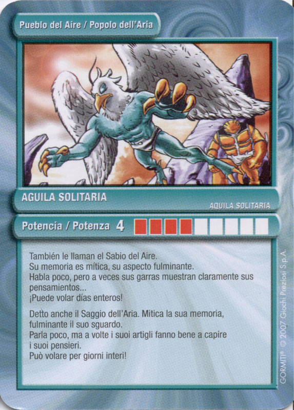 Aguila solitaria (card)