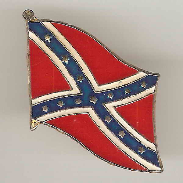Pins 012 - Confederate flag