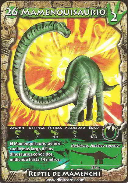26 · Mamenchisaurus (combat card)