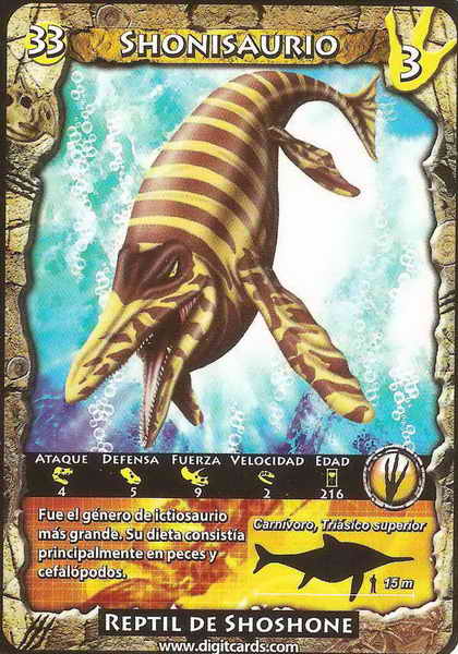 33 · Shonisaurus (combat card)