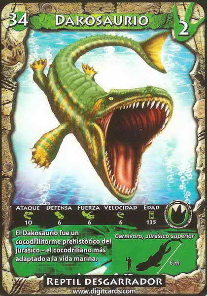 34 · Dakosaurus (combat card)