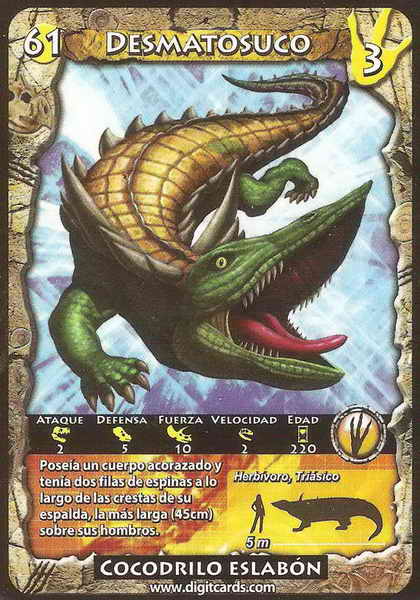 61 · Desmatosuchus (combat card)