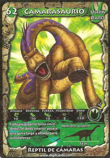 62 · Camarasaurus (combat card)