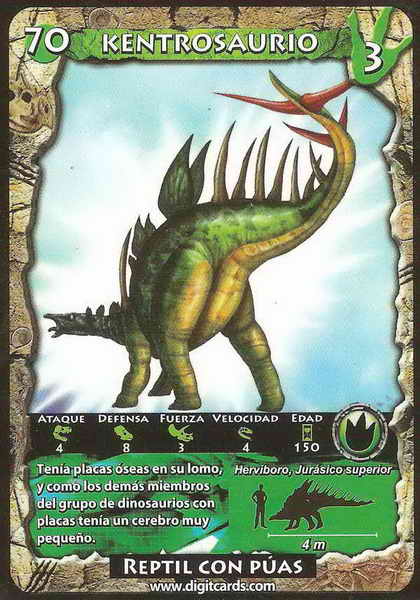 70 · Kentrosaurus (combat card)