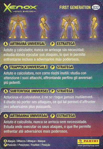 Onexxi: card back