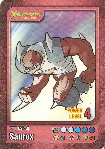 Saurox: card front