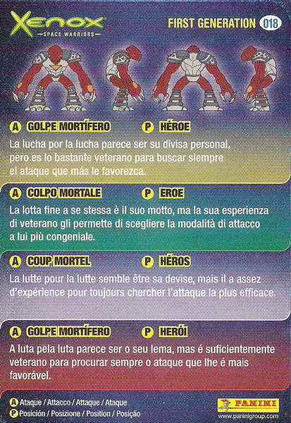 Verex: card back